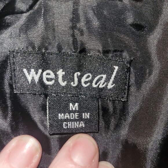 Vintage 90s Womens Floral Embroidered Houndstooth Blazer Size M Wet Seal - Picture 4 of 9